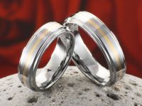Wolframringe mit Gold Wolframringe mit Gold