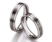 Partnerringe Edelstahl-/Titan TS607B