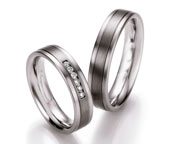 Partnerringe Edelstahl-/Titan TS606B