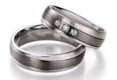 Partnerringe Edelstahl-/Titan TS605B