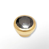 Top Zirkonia schwarz plattiert 11mm 8mm Stein
