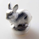Top Hase silber 15x10mm