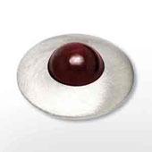 Top Orakel matt 18mm, Cabochon 8mm Granat