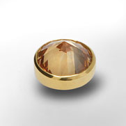 Top Zirkonia cognac 10mm plattiert