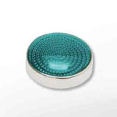 Top rund 12mm Acryl glanz petrol