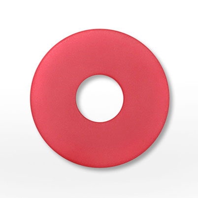 Acrylscheibe eismatt rot 22mm