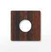 Holzscheibe Quadrat 18x18mm Santos Palisander