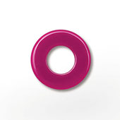 Acetat Wendescheibe pink schwarz 16mm