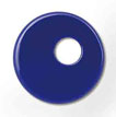 Acetat asymmetrisch Wendescheibe rot/blau 25mm