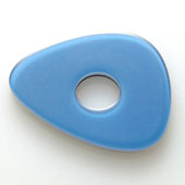 Acryl Wendescheibe 3 oval blau schwarz 25mm