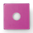 Acryl Wendescheibe pink/schwarz quad 25mm