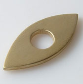 Scheibe Linse 33mm plattiert