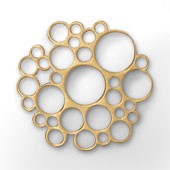 Scheibe Bubble 25mm plattiert