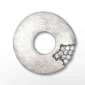 Zirkon Rund 22mm Riss