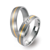 Titanringe 50906/51261 Gelbgold