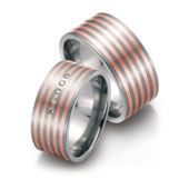 Titanringe 51006/51271 Rotgold