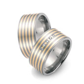 Titanringe 51006/51271 Gelbgold