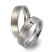 Titanringe 51017 Gelbgold
