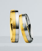 Trauringe Weissgold/Gelbgold St. Moritz
