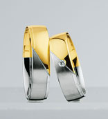 Trauringe Weissgold/Gelbgold Stockholm