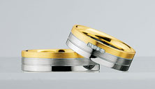 Trauringe Weissgold/Gelbgold Stralsund