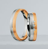 Trauringe Weissgold/Rotgold Sydney