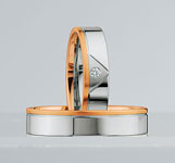 Trauringe Weissgold/Rotgold Szeged