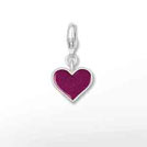 Charm Herz beidseitig rot 13,5 x12