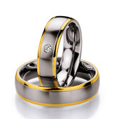 Trauringe Edelstahl/Gold Sarajewo