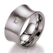 Edelstahlring Brilliance ST155B